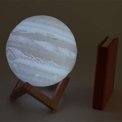 Touch Sensor PLA Material Baby Night Light,Warm White and Cool White 3D Printing Jupiter Lamp