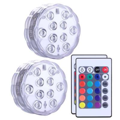 Wedding Table Decoration LED Battery light Waterproof light Submersible LED Light With Remote Control